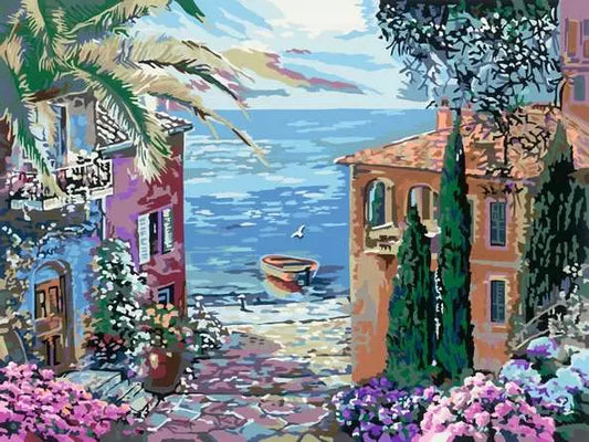 CreArt Canvas Edition - Mediterranean Landscape paint by number