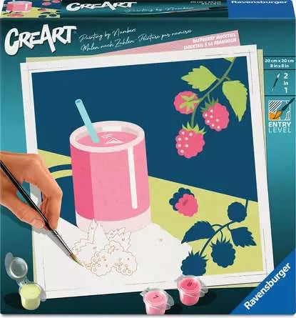 CreArt Rasberry Mocktail 8X8"