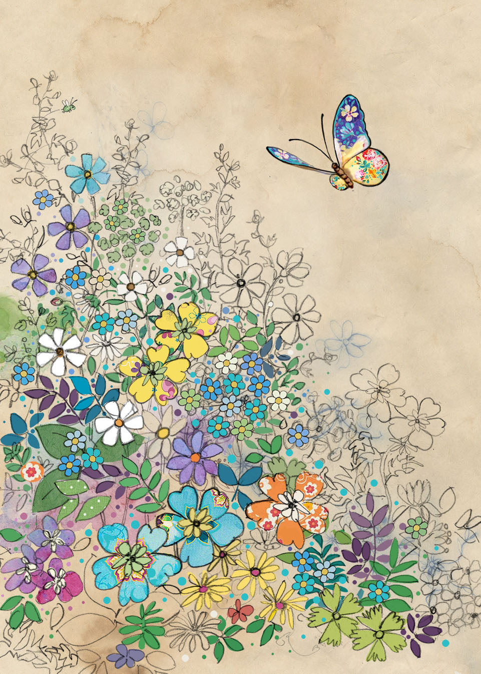 Garden Butterfly Card