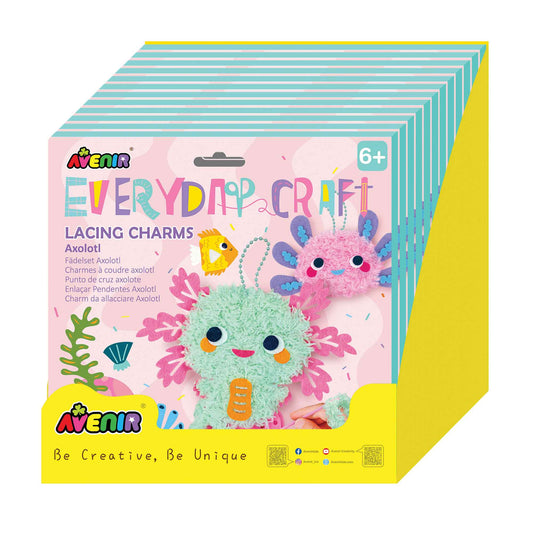 Everyday Craft Lacing Charms Axolotl