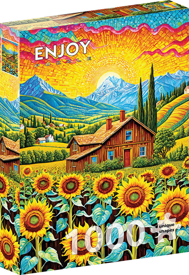 Enjoy - Sunflower House 1000pc jigsaw puzzle
