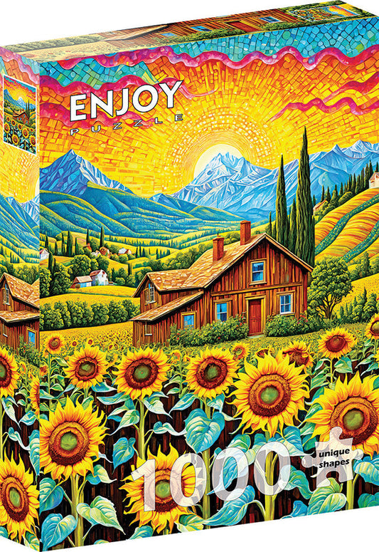 Enjoy - Sunflower House 1000pc jigsaw puzzle