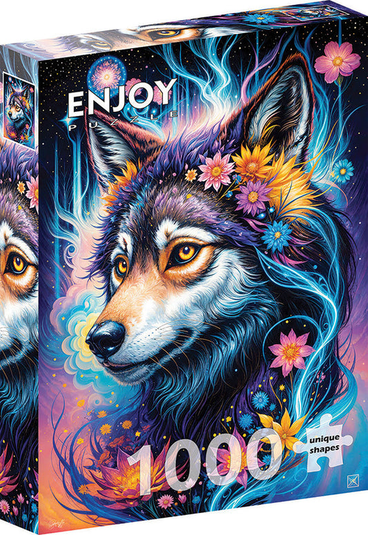 Enjoy - Magical Wolf Portrait 1000pc jigsaw puzzle