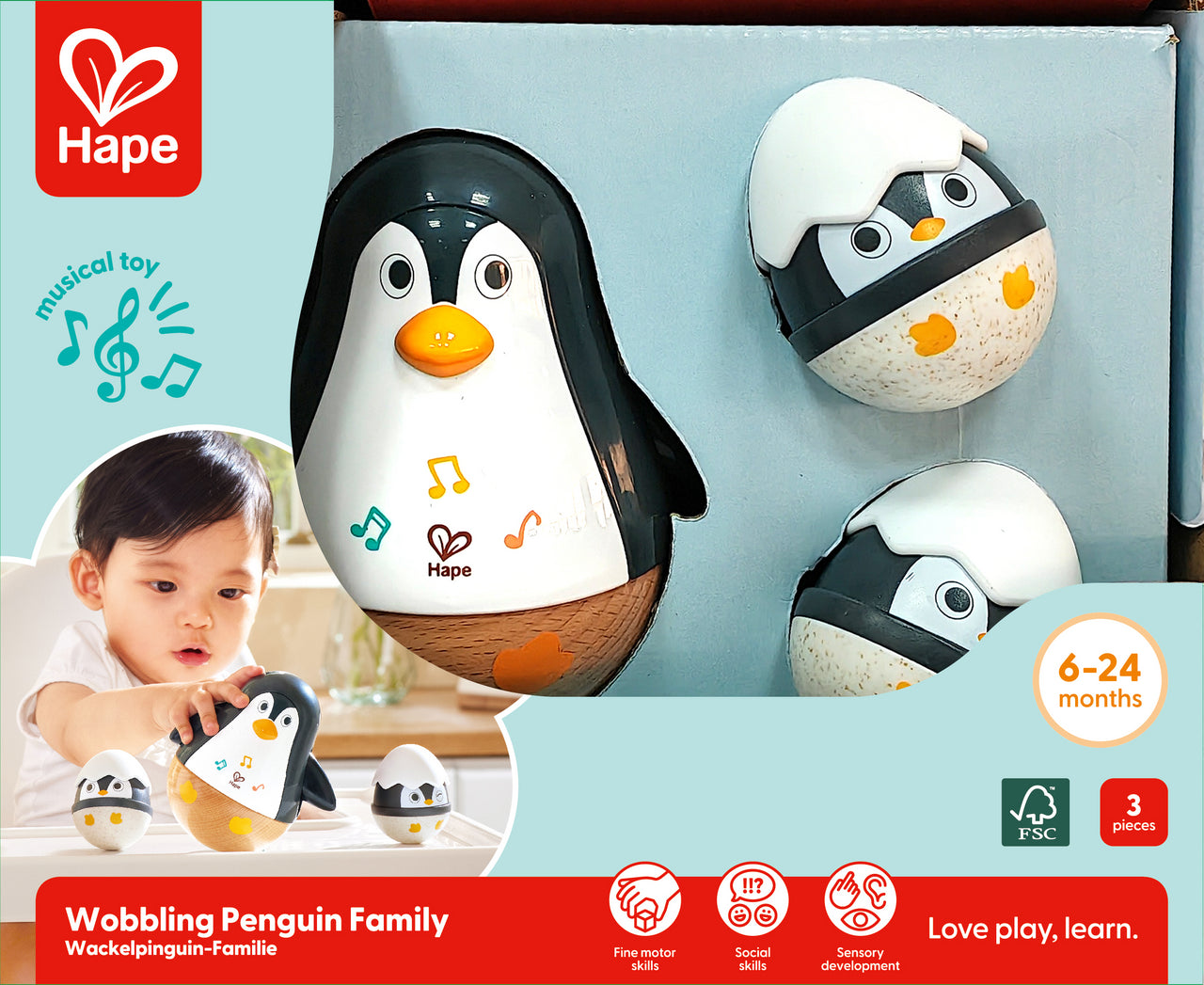 Wobbling Penguin Family