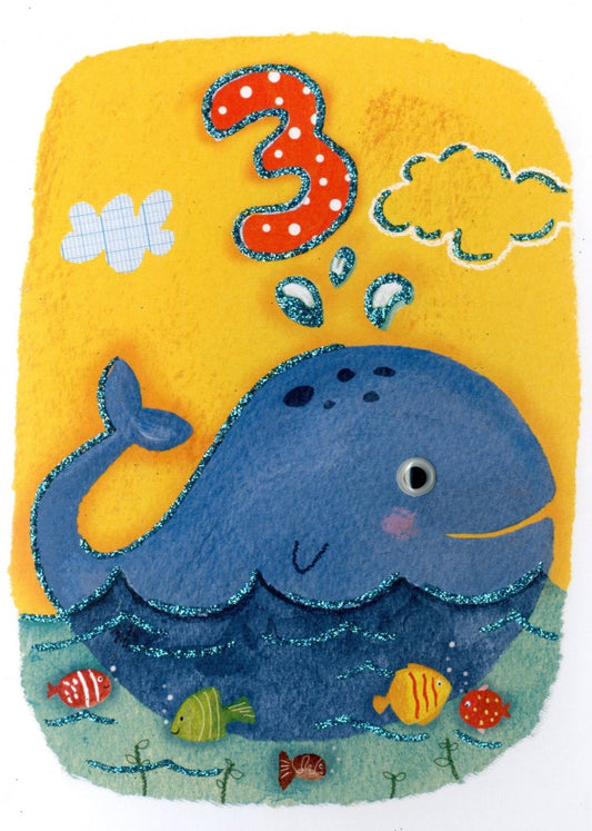 3 Birthday Whale