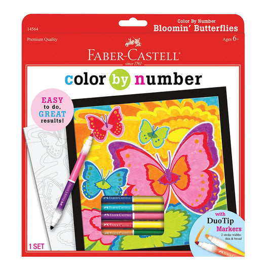 Color by Number Bloomin' Butterflies