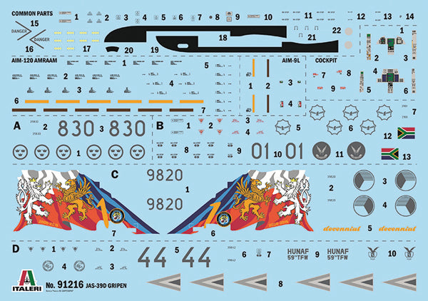 JAS-39D Gripen Twin Seater 1/72