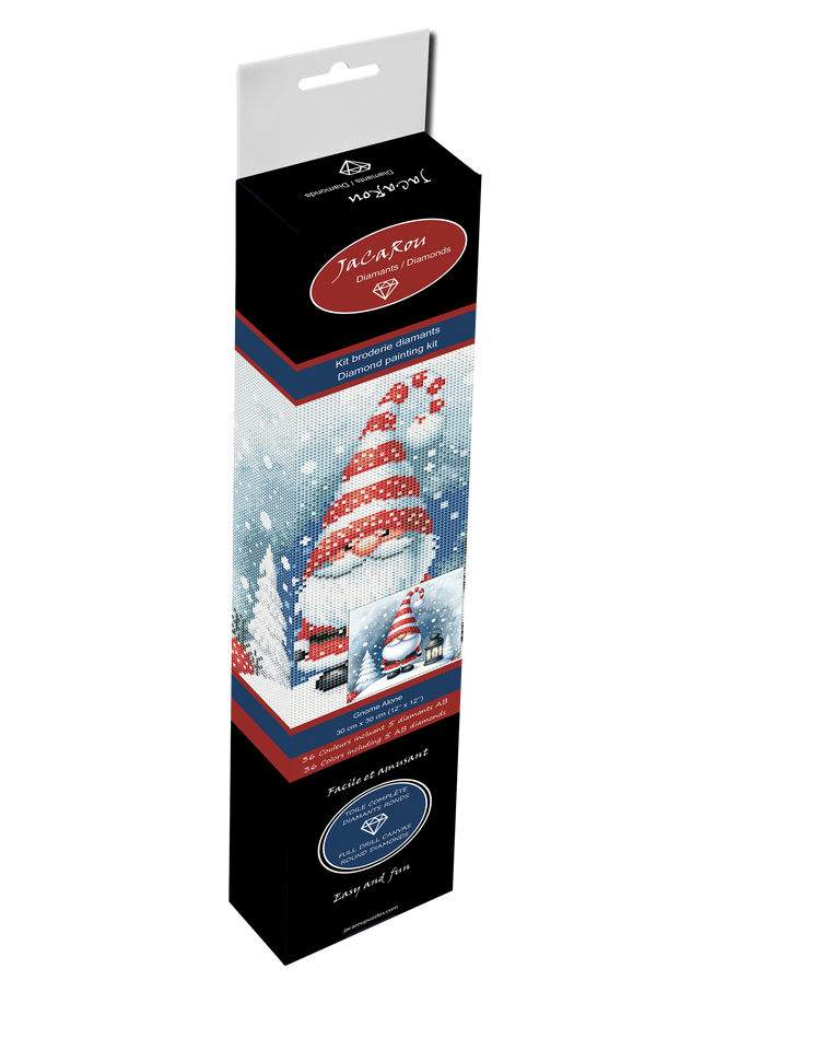 Diamond Gnome Alone 12X12"