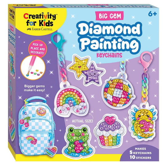 Big Gem Diamond Painting Keychains