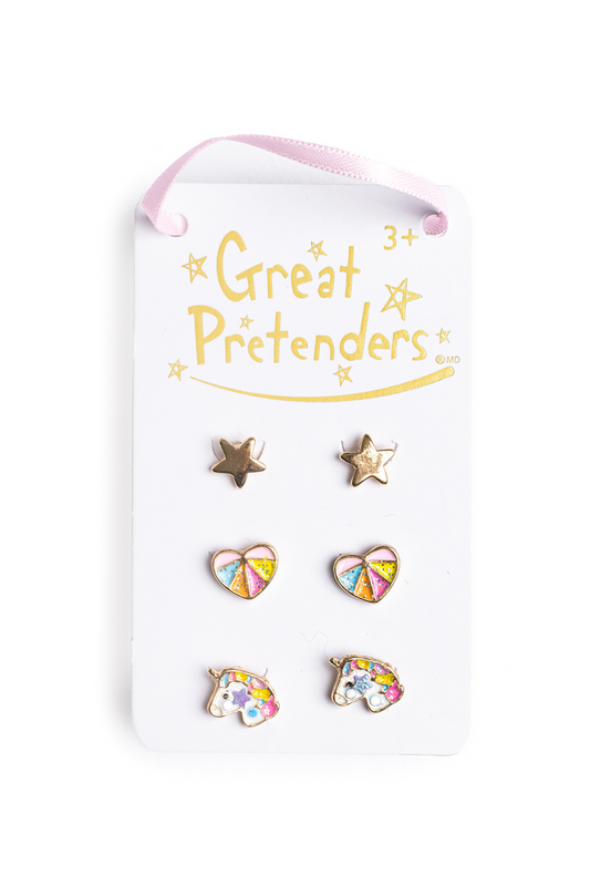 Boutique Cheerful Studded Earrings (3 sets)