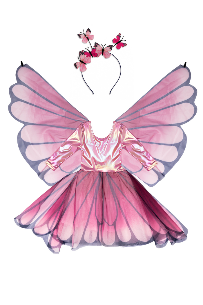 Butterfly Twirl Dress with Wings Age 3-4