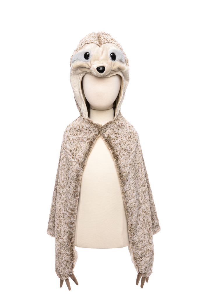 Cute & Cuddley Sloth Cape Age 4-6