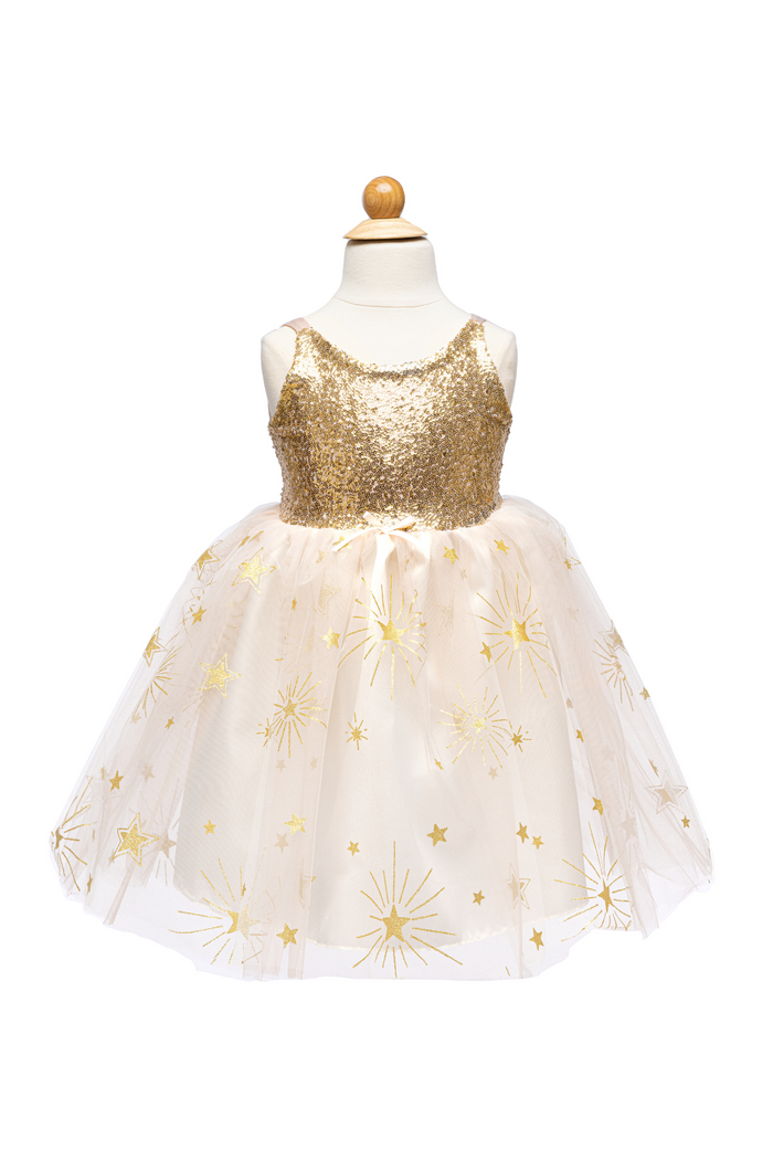 Golden Glam Party Dress Ages 3-4
