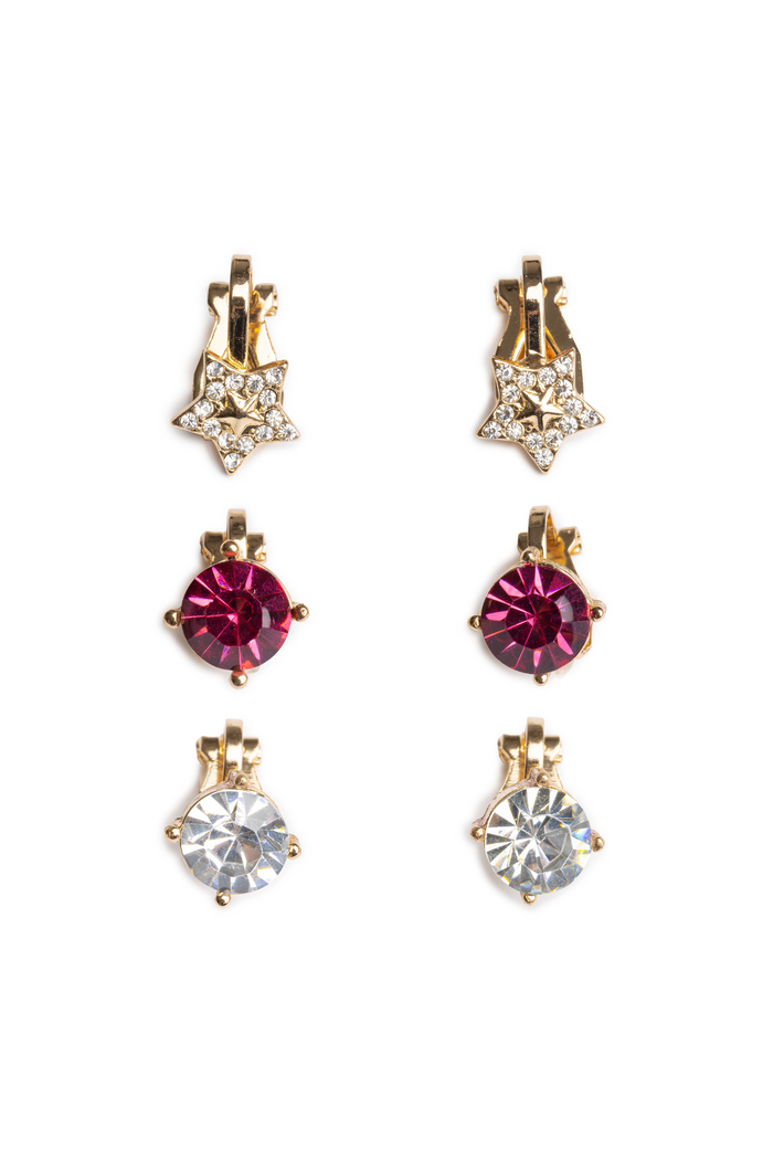 Holiday Pleather Tree Clip on Earrings (3)