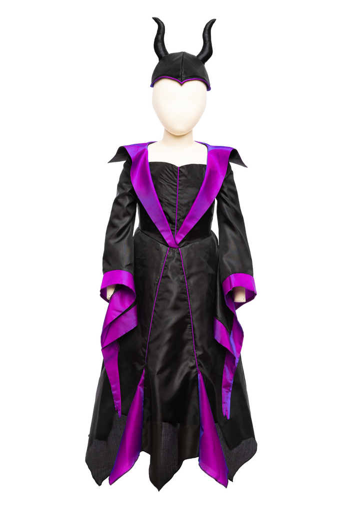 Villian Princess Dress and Head Piece Ages 5-6