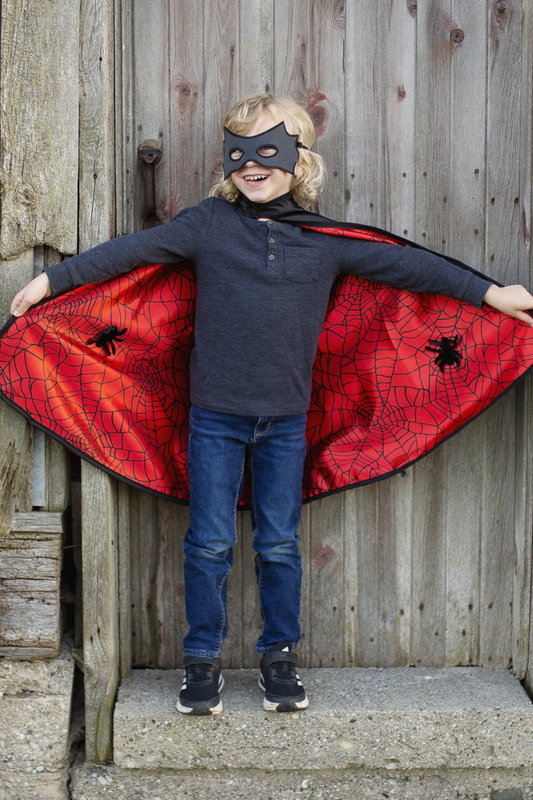 Reversible Spider/Bat Cape Age 5-6