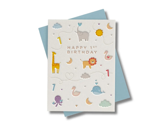 Happy 1st Birthday Card