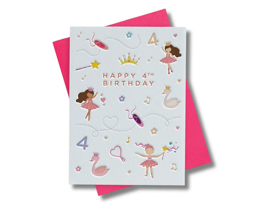 Happy 4th Birthday Card