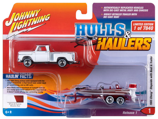 Chevy Stepside with Boat & Trailer 1965 1/64