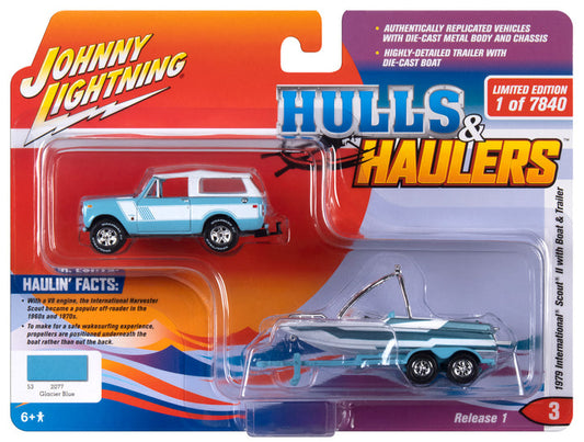 International Scout II with Boat Trailer 1979 1/64