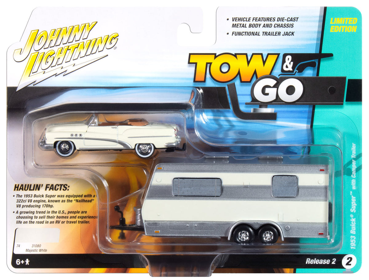 Buick Super with Camper Trailer 1953 1/64