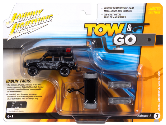 Jeep Cherokee XJ with Tow Dolly 1/64
