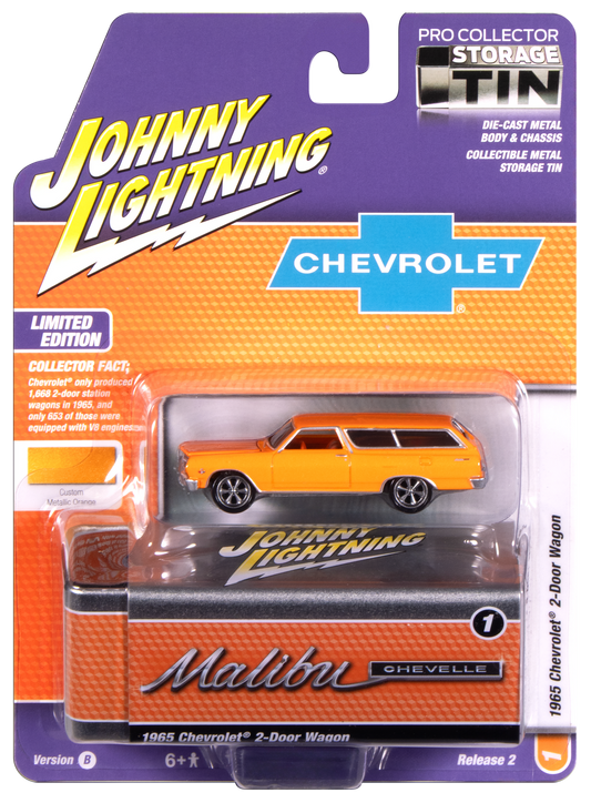 Storage Tin Chevrolet 2-Door Wagon 1965 1/64