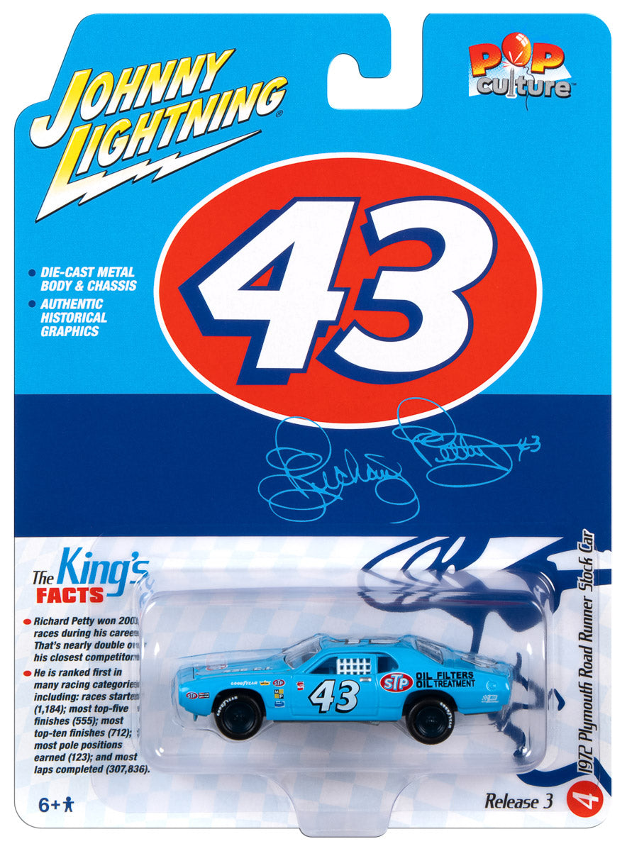 Pop Culture Plymouth Road Runner Stock Car 1972 1/64