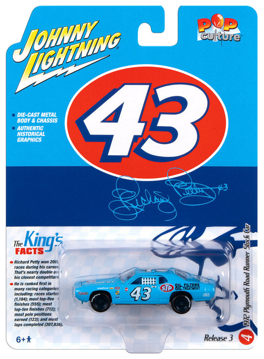 Pop Culture Plymouth Road Runner Stock Car 1972 1/64