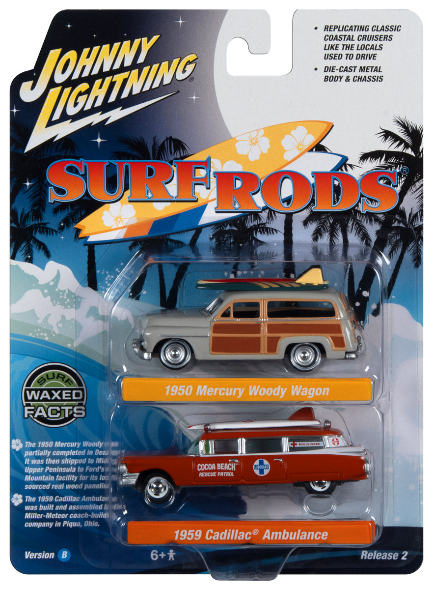 Mercury Woody Wagon 1950 & Cadillac Ambulance 1959 1/64