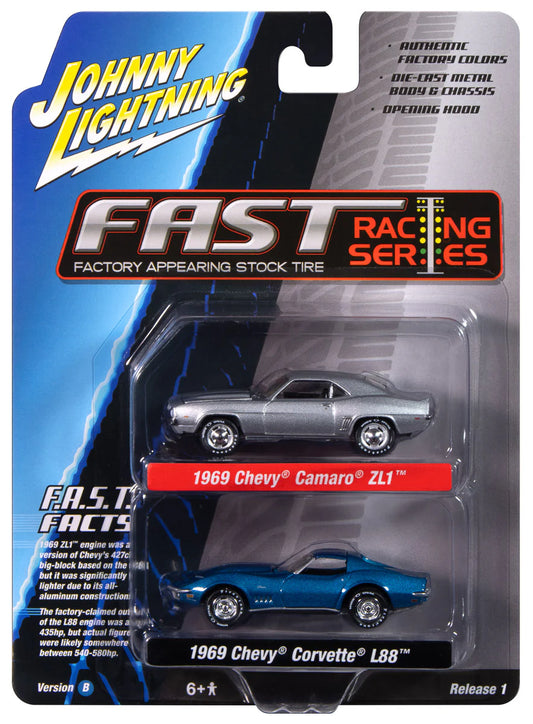 1969 Chevy Camaro ZL1 & 1969 Chevy Corvette L88 1/64