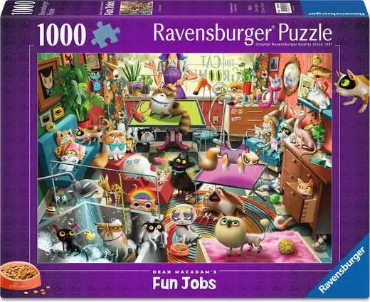 The Cat Groomer 1000pc jigsaw puzzle