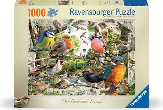 Our Feathered Friends 1000pc jigsaw puzzle