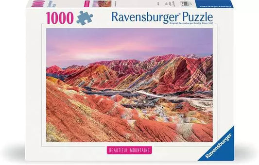 Beautiful Mountains Rainbow Mountains, China 1000pc