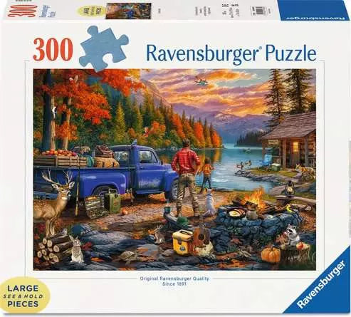 Sunset Lake 300pc Large Piece jigsaw Puzzle