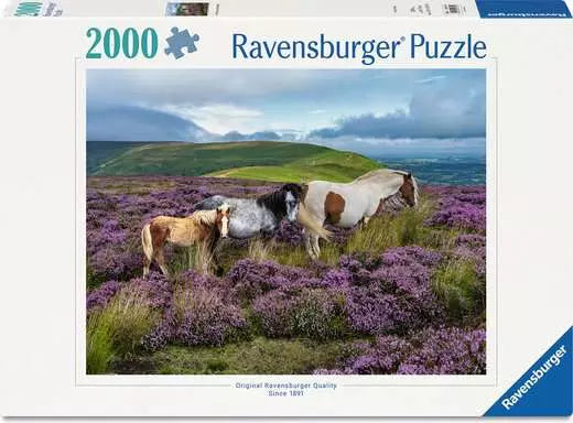 Wild Horses in the Heather 2000pc jigsaw puzzle