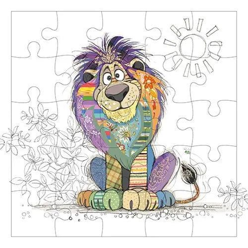 Lion 25pc Puzzle with Card & Envelope