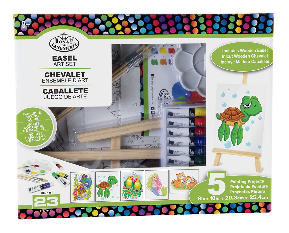 Easel Art Set (5 Painting Projects)