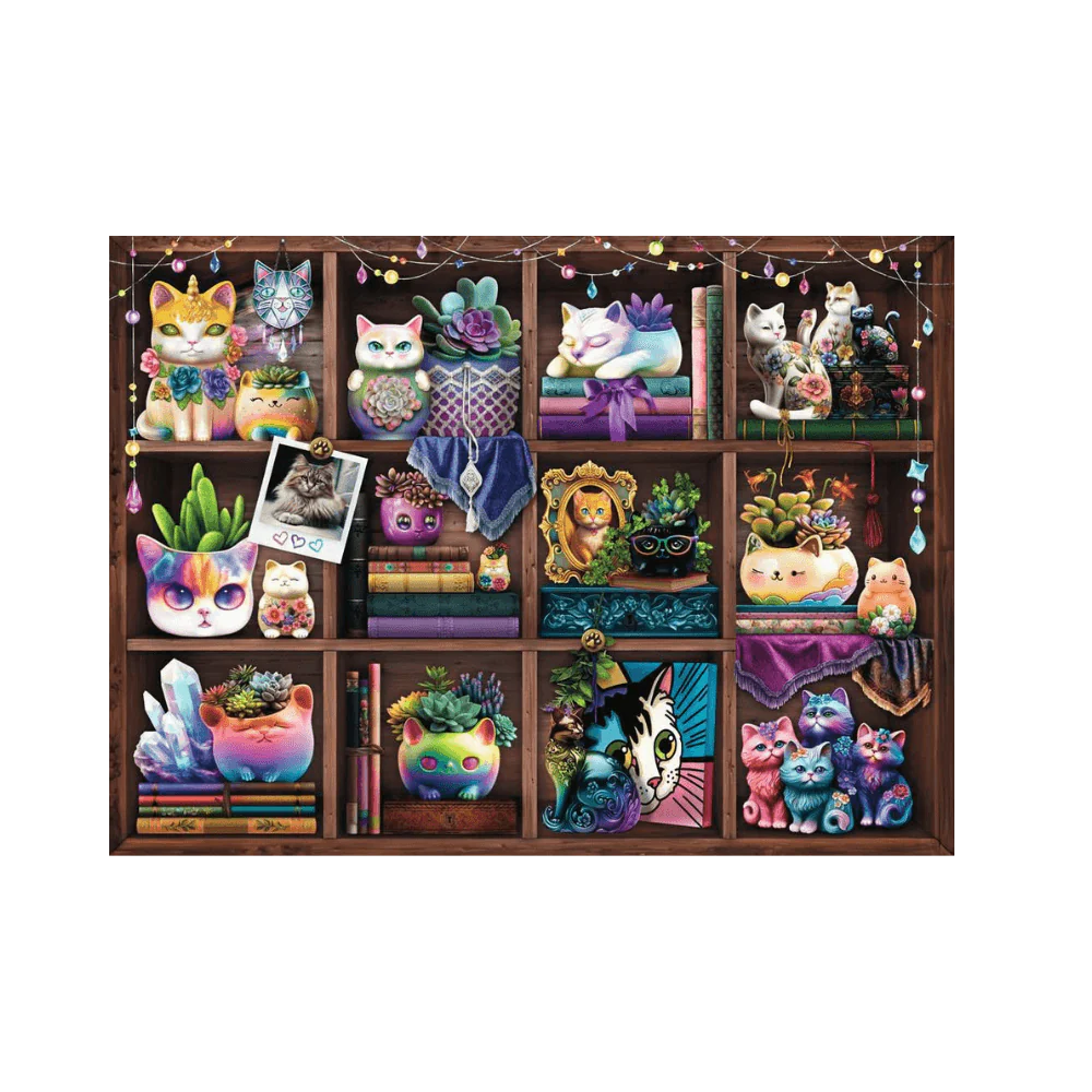 Cubby Cats and Succulents 500pc