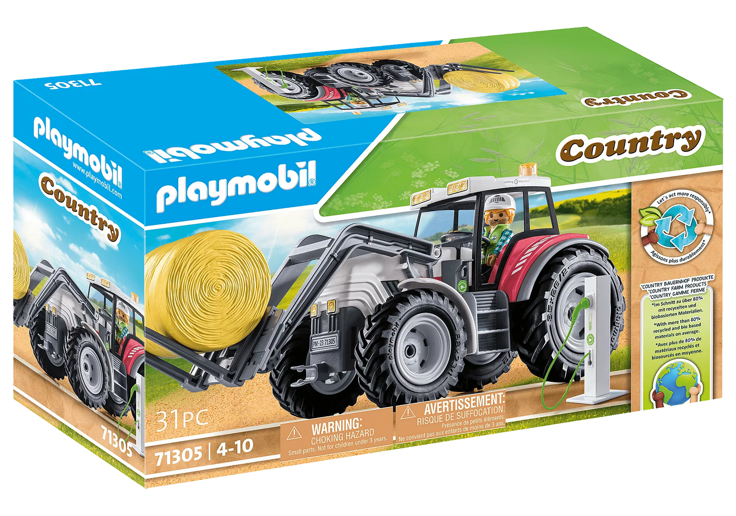 Country Large Tractor with Accessories