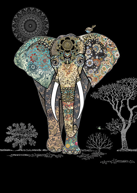 Bug Art Elephant Card