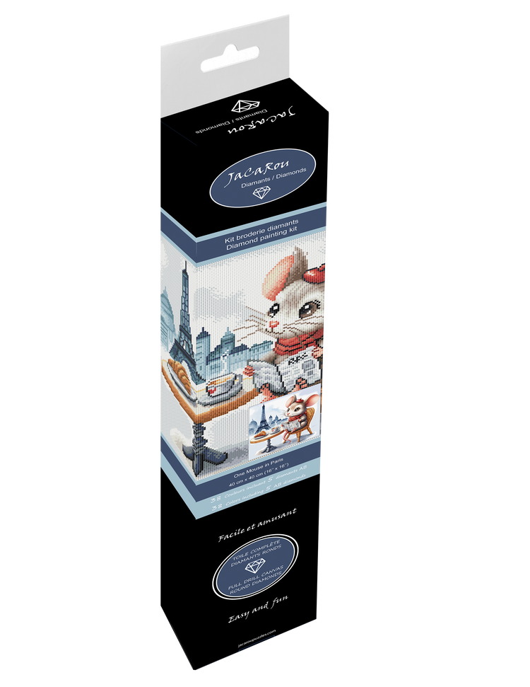 Diamond One Mouse in Paris16X16"