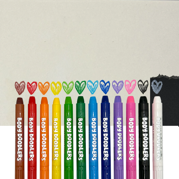Body Doodlers - 12 Face & Body Crayons