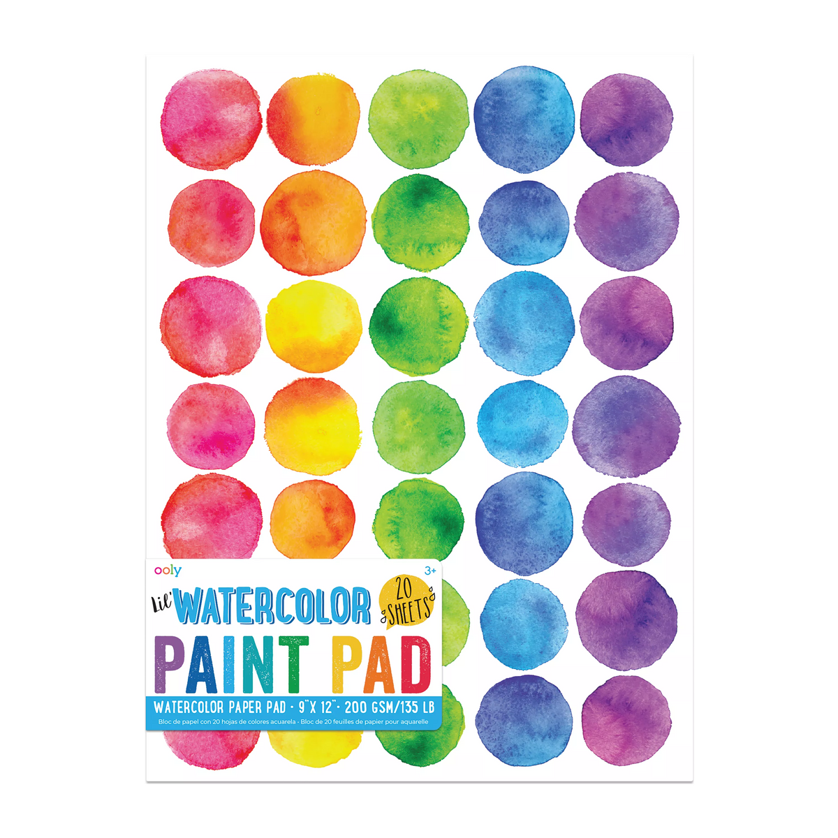 Lil' Watercolor Paint Pad 9X12 135lb 20 sheets