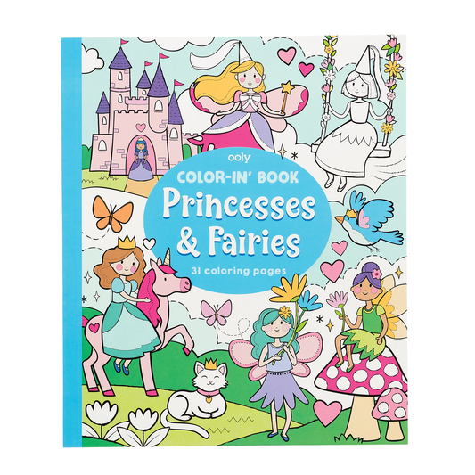 Color-In' Book Princesses & Fairies
