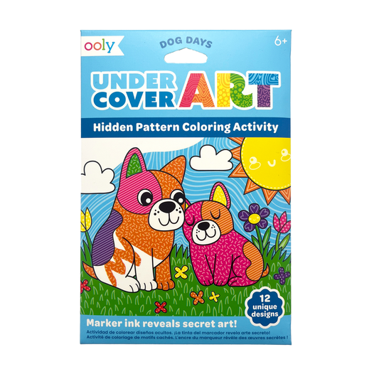 Ooly Under Cover Art Hidden Pattern Coloring Dog Days 12 Designs