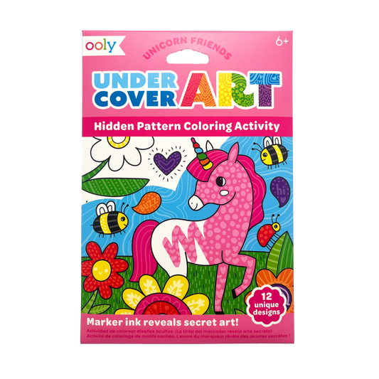 Ooly Under Cover Art Hidden Patterns Coloring Unicorn Friends