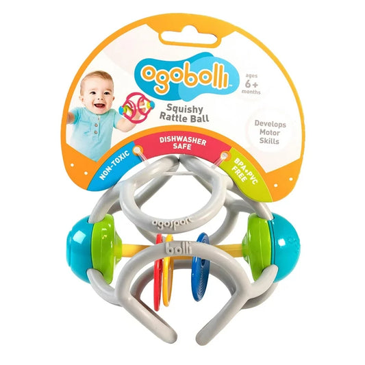 Ogobolli Squishy Rattle Ball Gray