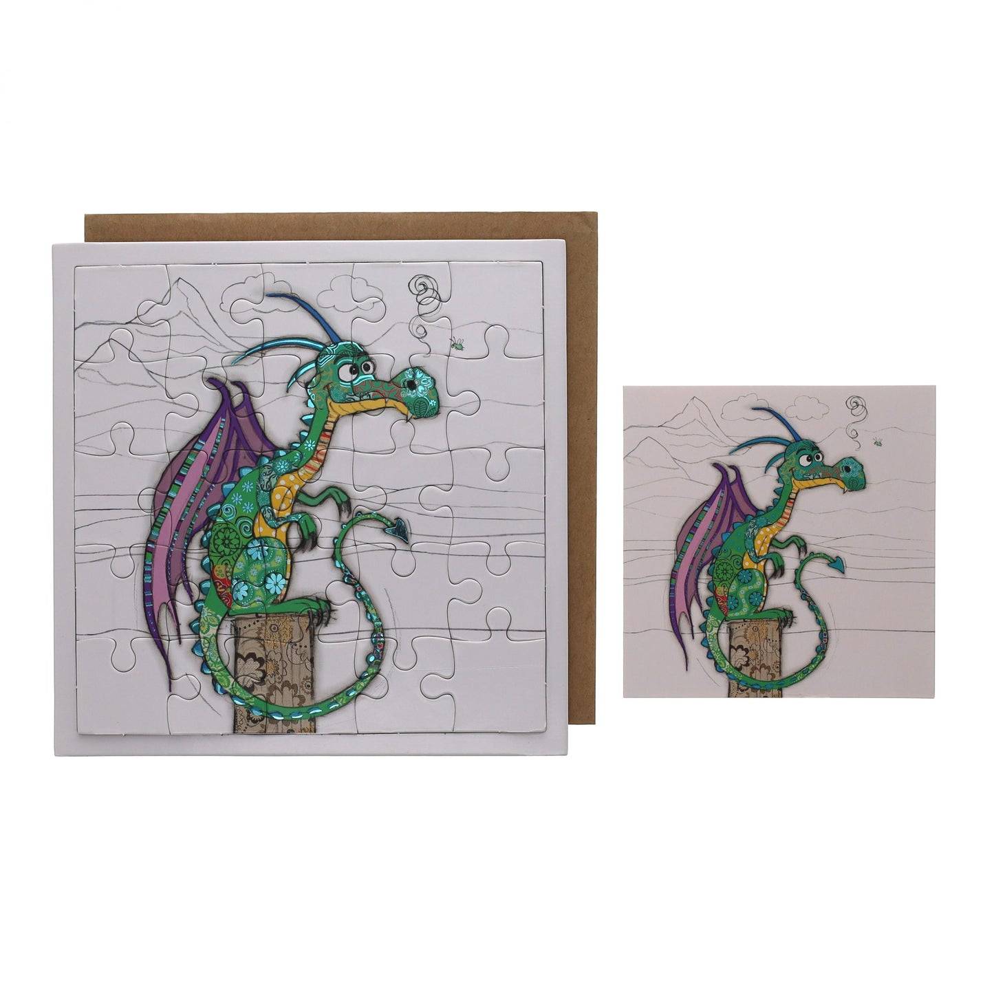 Dragon 25pc Puzzle with Card & Envelope