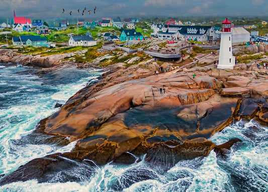 Peggy's Cove Aerial View 1000pc